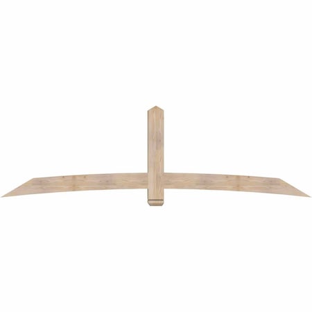 Ekena Millwork Bellingham Timber Gable Bracket, Douglas Fir, 108"W x 31 1/2"H x 5 1/2"D x 5 1/2"F, 7/12 Pitch GBW108X31X0606BEL00SDF